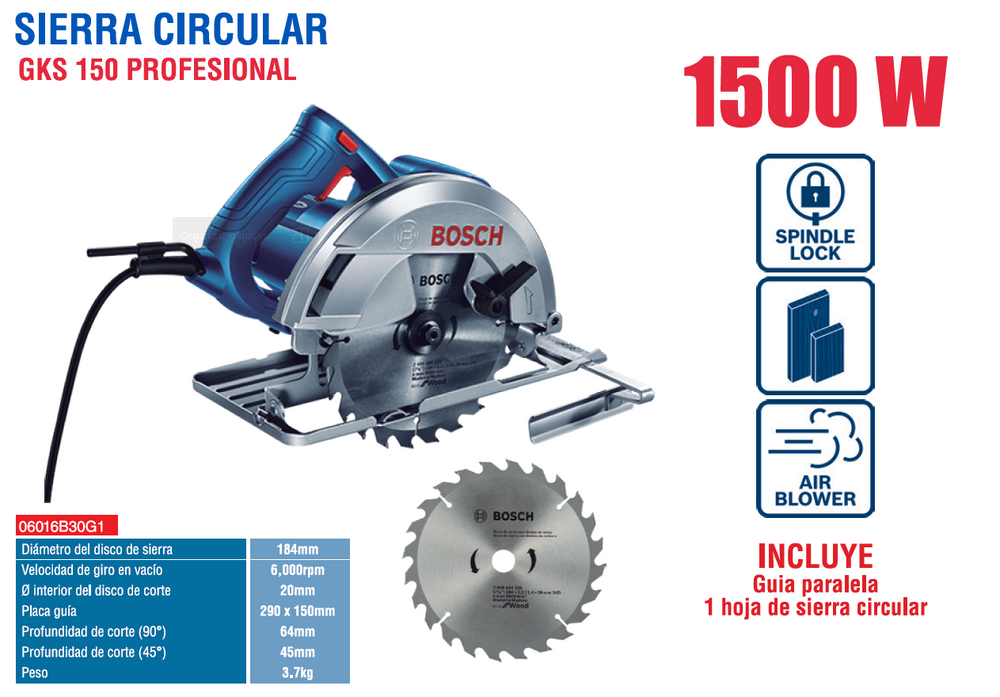Bosch GKS 150 · Sierra circular