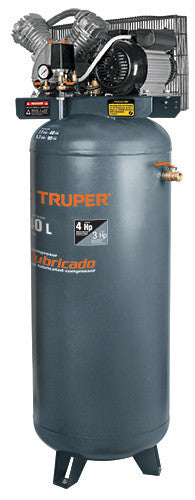 Compresor de aire lubricado 3 HP de 240 L, vertical