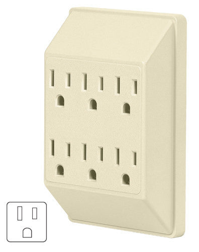 Multicontacto 6 entradas con toma de tierra, Voltech