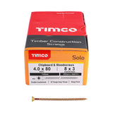 Tornillos para madera y aglomerado 4,0 × 80 mm (PZ)
