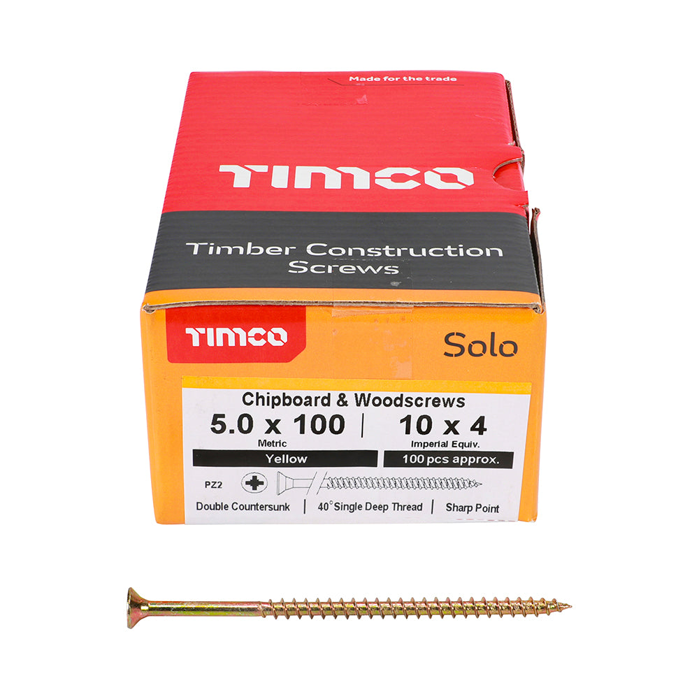 Tornillos para madera y aglomerado 5,0 × 100 mm (PZ)