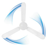 Ventilador De Techo Metal Ceja Bco 56" 64W 5 Velocidades Iusa