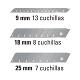 Navajas De Acero, Repuesto Para Cutters Retráctiles, Truper